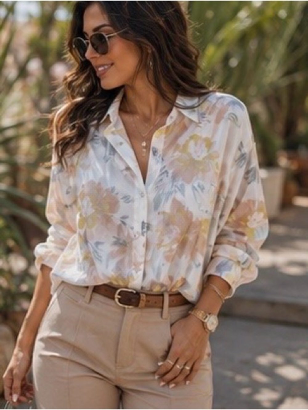 Banana Republic - Floral Button down
